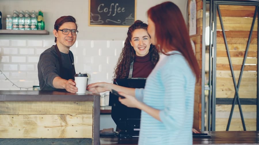 Photo attracting customers